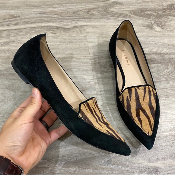 M. Gemi The Stellato Tiger Pony Hair Flat Loafer - Picture 2 of 12